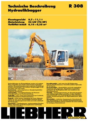 Bageri gusjeničari Liebherr R 308