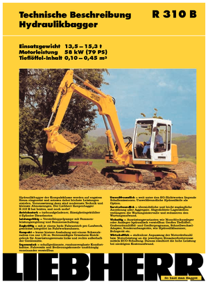 Bageri gusjeničari Liebherr R 310 B