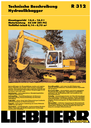 Bageri gusjeničari Liebherr R 312