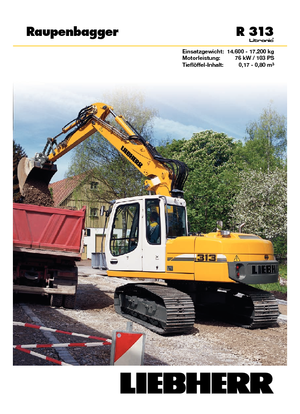 Bageri gusjeničari Liebherr R 313 Litronic