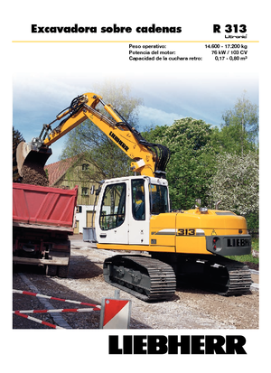 Bageri gusjeničari Liebherr R 313 Litronic