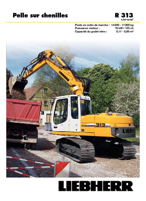 Bageri gusjeničari Liebherr R 313 Litronic