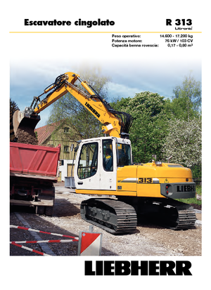 Bageri gusjeničari Liebherr R 313 Litronic