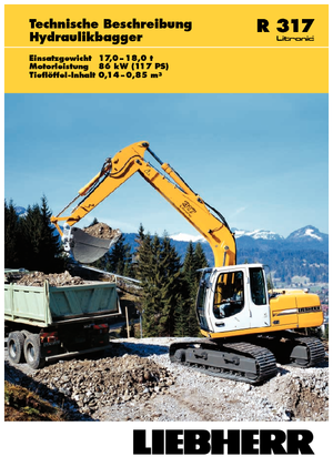 Bageri gusjeničari Liebherr R 317 Litronic HDS