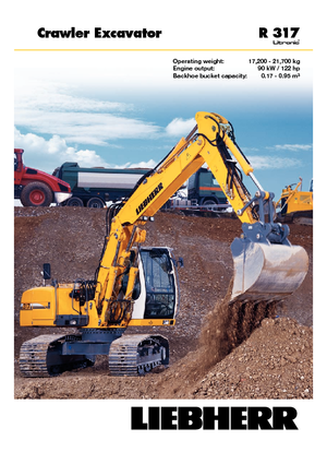 Bageri gusjeničari Liebherr R 317 Litronic