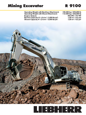 Bageri gusjeničari Liebherr R 9100