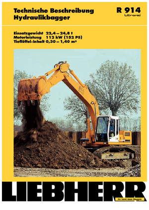 Bageri gusjeničari Liebherr R 914 Litronic HD-SL