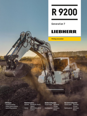 Bageri gusjeničari Liebherr R 9200 G7