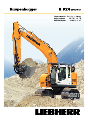 Bageri gusjeničari Liebherr R 924 Compact