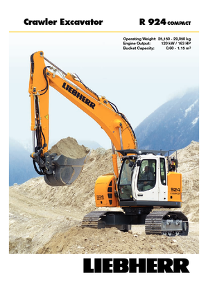 Bageri gusjeničari Liebherr R 924 Compact