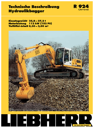 Bageri gusjeničari Liebherr R 924 Litronic HD-SL
