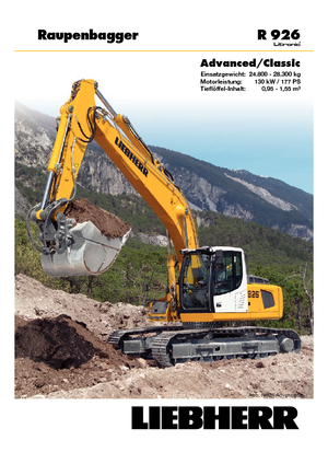 Bageri gusjeničari Liebherr R 926 Classic