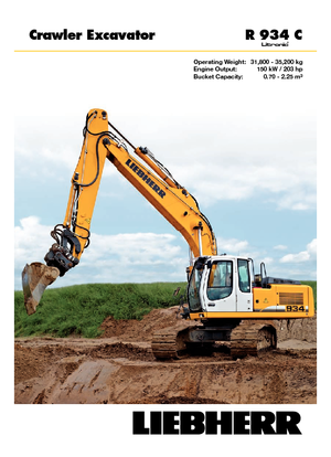 Bageri gusjeničari Liebherr R 934 C Litronic