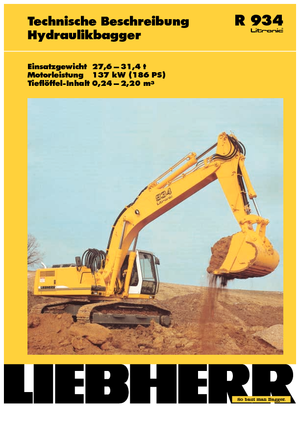 Bageri gusjeničari Liebherr R 934 Litronic HD-SL