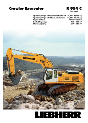 Bageri gusjeničari Liebherr R 954 C Litronic