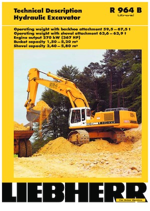 Bageri gusjeničari Liebherr R 964 B Litronic HD