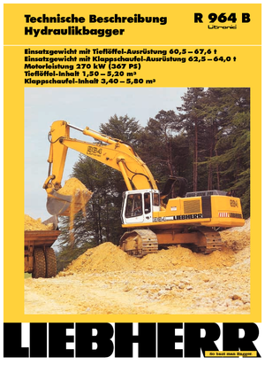Bageri gusjeničari Liebherr R 964 B Litronic HD