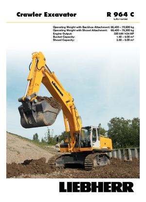 Bageri gusjeničari Liebherr R 964 C Litronic