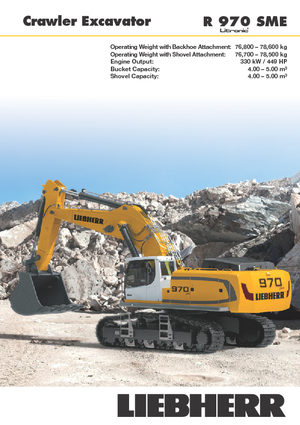 Bageri gusjeničari Liebherr R 970 SME
