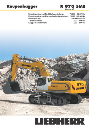 Bageri gusjeničari Liebherr R 970 SME