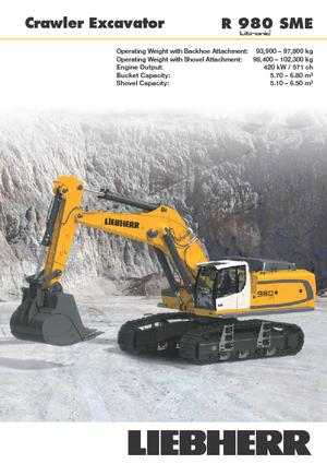 Bageri gusjeničari Liebherr R 980 SME
