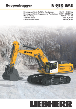 Bageri gusjeničari Liebherr R 980 SME