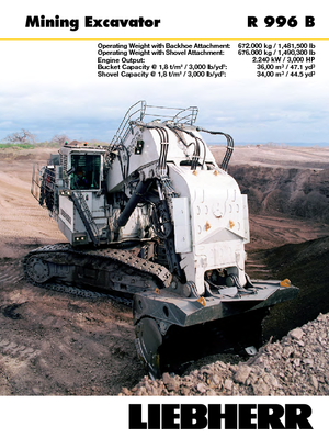 Bageri gusjeničari Liebherr R 996 B 