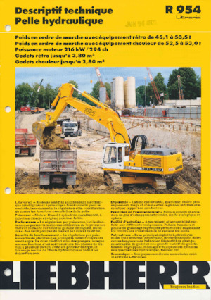 Bageri gusjeničari Liebherr R 954B 