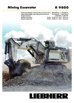 Bageri gusjeničari Liebherr R 9800 