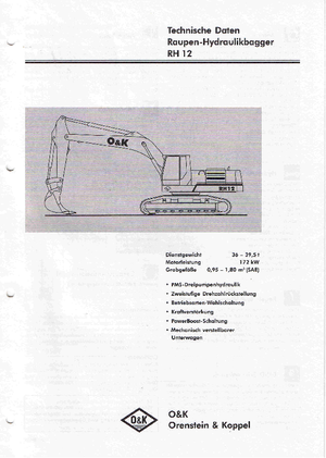 Bageri gusjeničari O&K RH 12