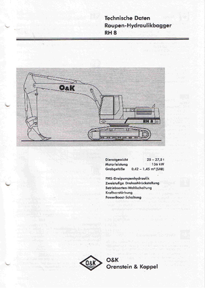 Bageri gusjeničari O&K RH 8
