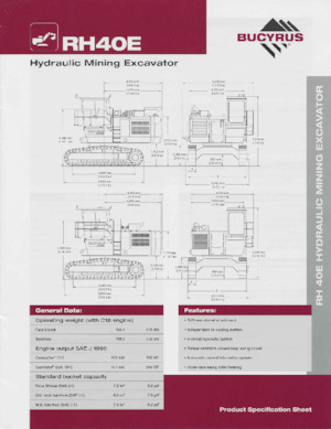 Bageri gusjeničari Bucyrus RH40E
