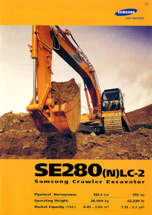 Bageri gusjeničari Samsung SE 280 NLC-2