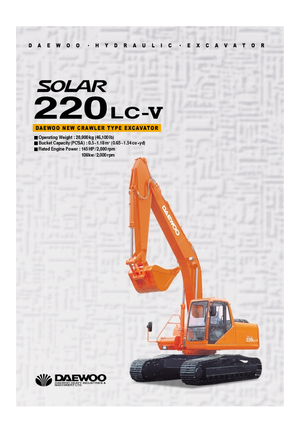 Bageri gusjeničari Doosan Solar 220 LC-V