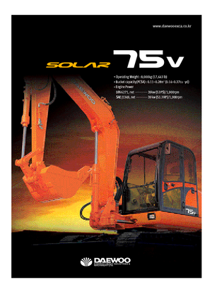 Bageri gusjeničari Doosan Solar 75 V