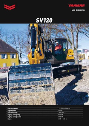 Bageri gusjeničari Yanmar SV 120 2PB