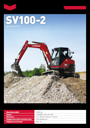 Bageri gusjeničari Yanmar SV100-2 