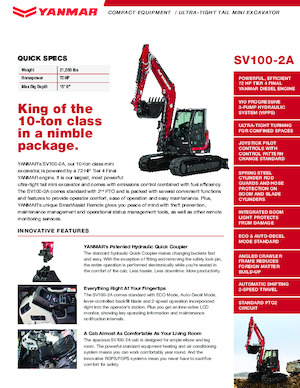 Bageri gusjeničari Yanmar SV100-2A