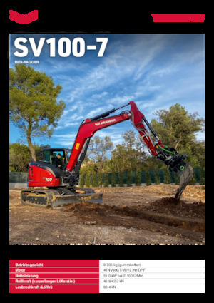 Bageri gusjeničari Yanmar SV100-7