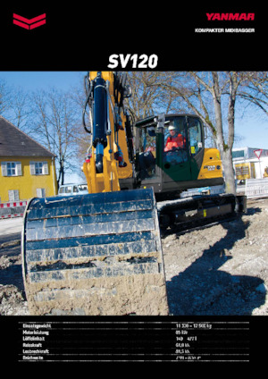 Bageri gusjeničari Yanmar SV120