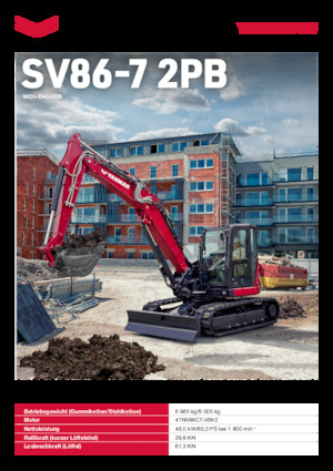 Bageri gusjeničari Yanmar SV86-7-2PB