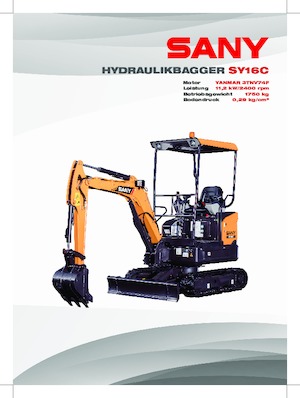 Mini bageri Sany SY16C