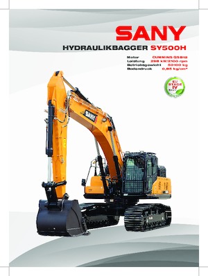 Bageri gusjeničari Sany SY500H