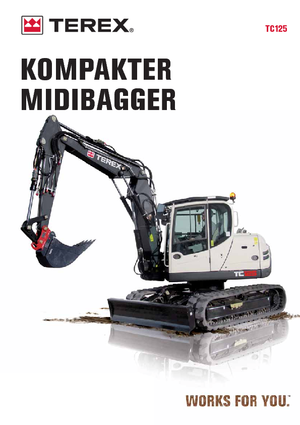 Bageri gusjeničari Terex TC 125