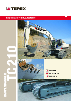 Bageri gusjeničari Terex TC 210