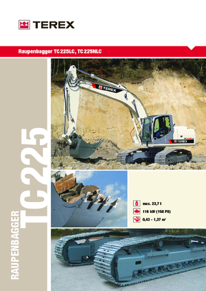 Bageri gusjeničari Terex TC 225