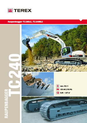 Bageri gusjeničari Terex TC 240