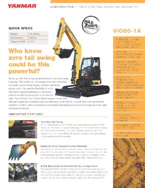 Bageri gusjeničari Yanmar VIO 80-1 ACR