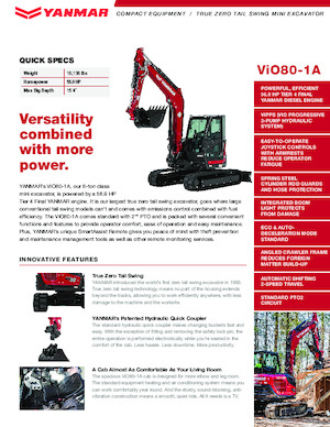 Bageri gusjeničari Yanmar ViO80-1A