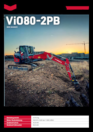 Bageri gusjeničari Yanmar VIO80-2PB